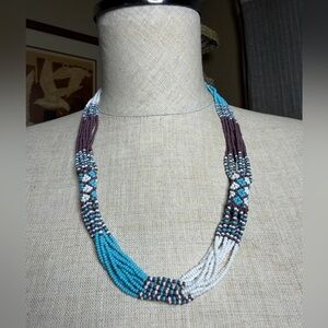 Handmade Guatemalan Multi-Strand Torsade Necklace
